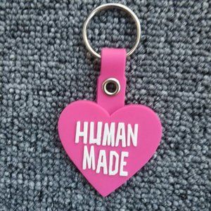 Human Made Heart Keychain Pink